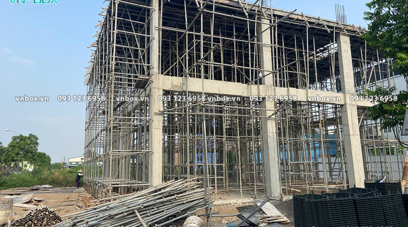 Công trình Homestay sàn phẳng 220m2 vượt nhip 9m ở Gia Lâm – Hà Nội
