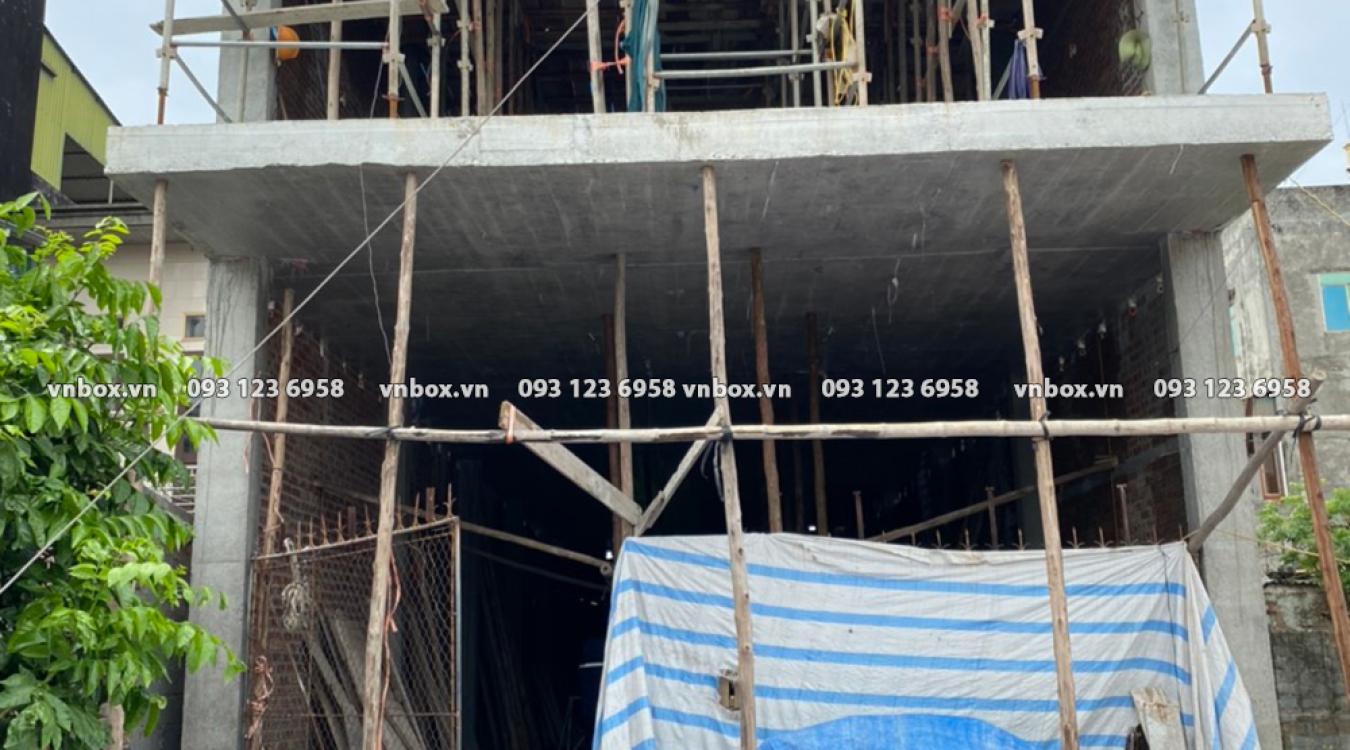 Công trình nhà ở dân dụng vượt nhip 7.5m ở Tiền Hải – Thái Bình sàn 120 m2